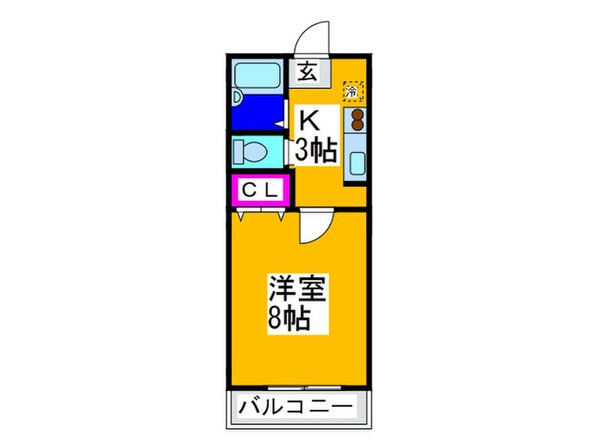 ヴィラロゼオの物件間取画像